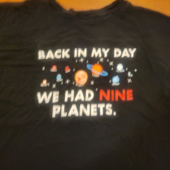 Unisex Graphic Tee Planets Size L - Picture 2 of 3